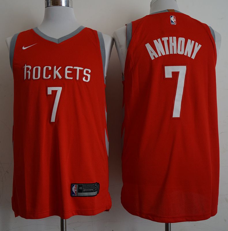 Men Houston Rockets 7 Anthony Red Game Nike NBA Jerseys